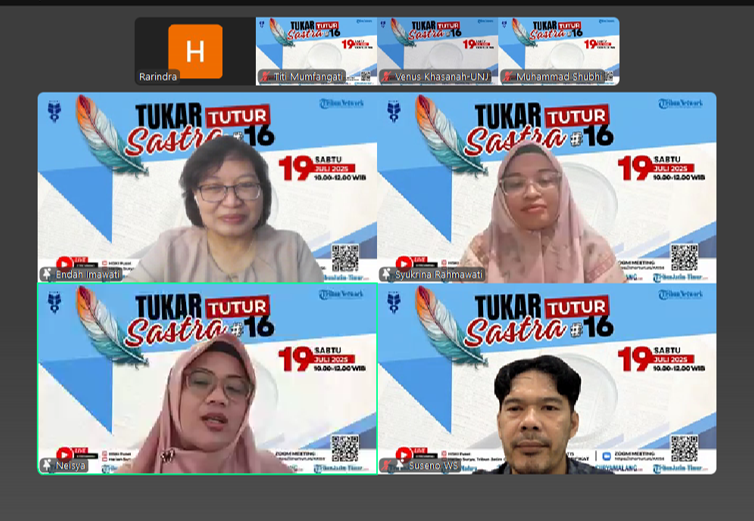 Narasumber & Pewara Tukar Tutur Sastra #16
